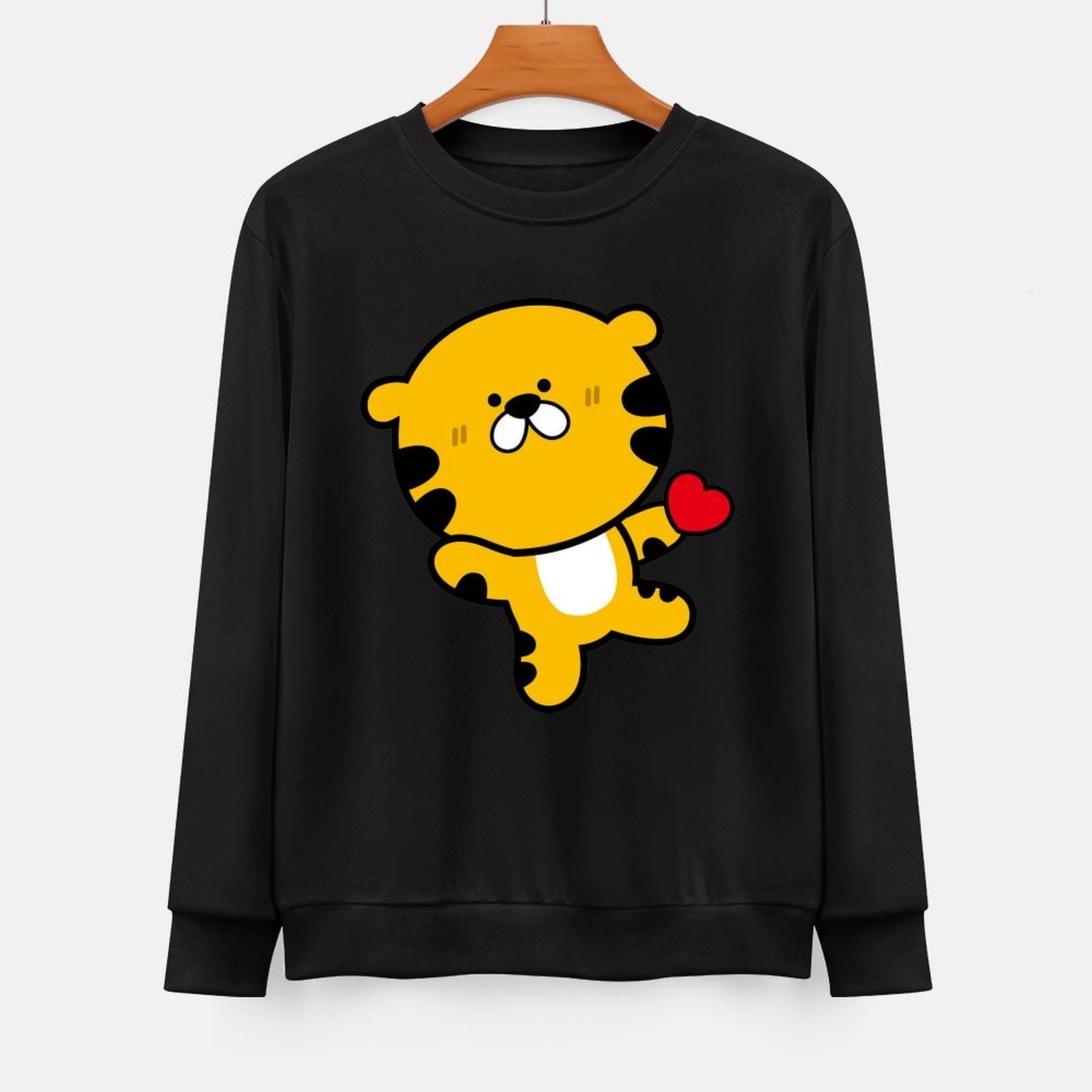 Front Patterned Long Sleeve TopStreetFit Oversized